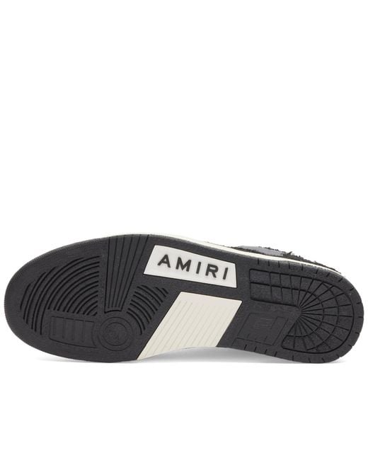 Amiri Black Boucle Skel Low Sneakers for men
