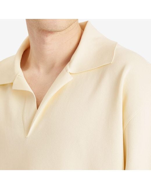 AMI Natural Short Sleeve Polo for men