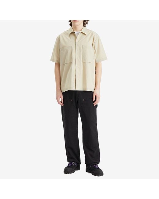 Norse Projects Natural Hermann Travel Light Short Sleeve Shirt for men