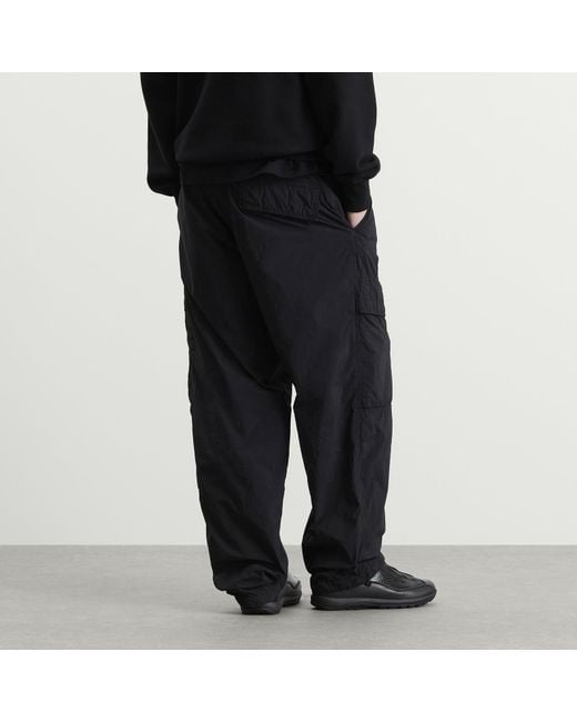 Stone Island Blue Ghost Nylon Smerigliato Cargo Trousers for men