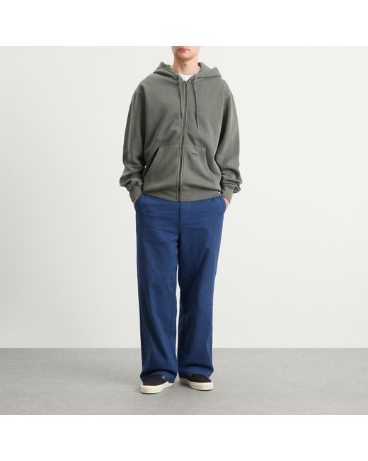 Stan Ray Gray Patch Zip Hoodie for men