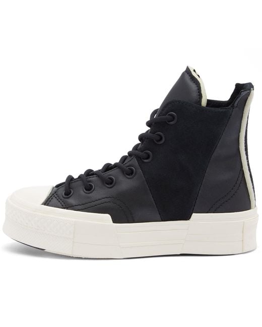 Converse Black Chuck 70 Plus Mixed Material Sneakers for men