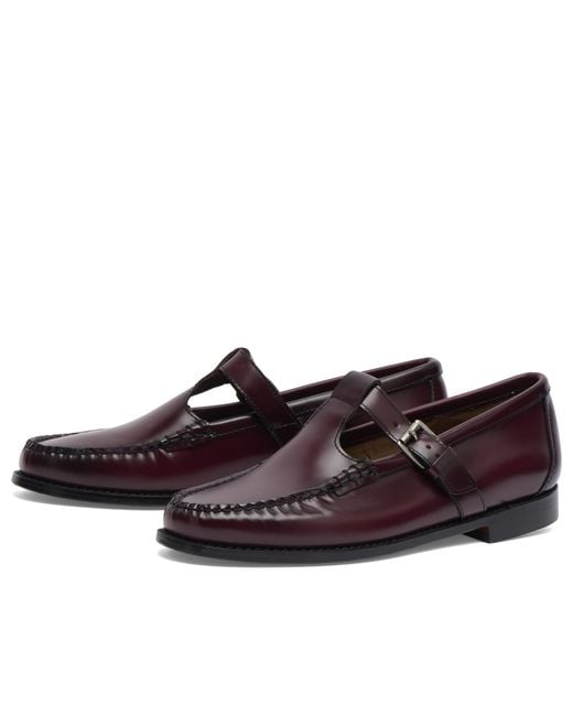 G.H.BASS Brown Mary Jane Loafers