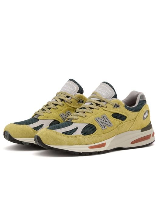 New Balance Green 991V2 Sneaker