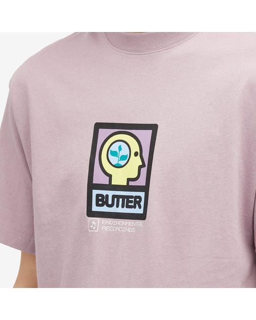 Butter Goods Pink Environmental T-Shirt for men