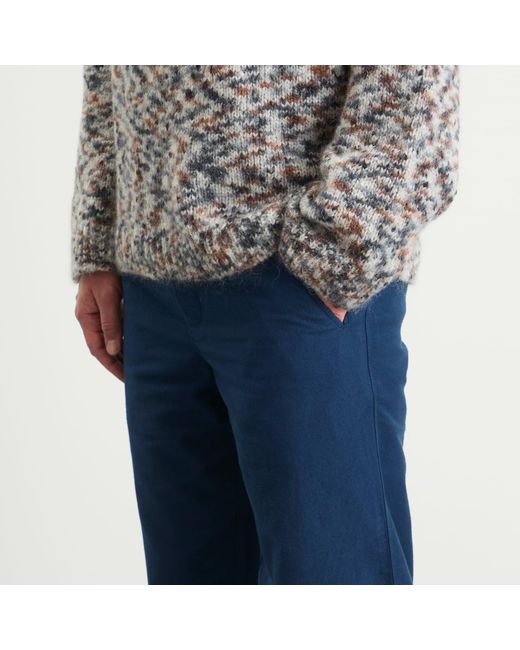 Folk Blue Drawcord Assembly Pant for men