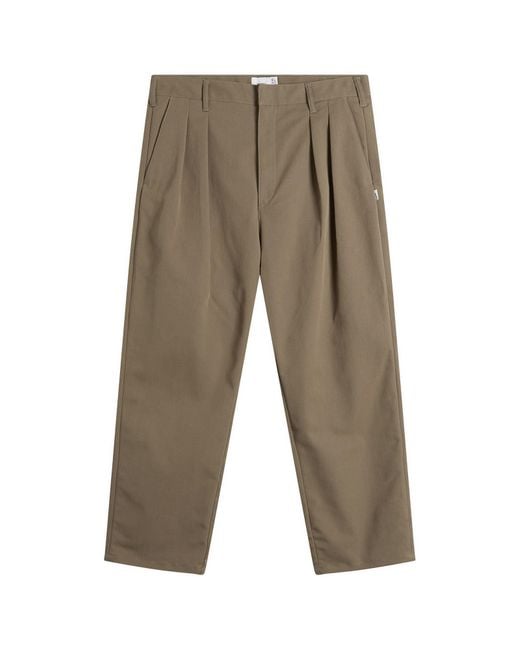 (w)taps Brown Two Tuck Trousers for men