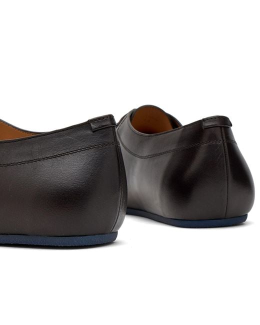 Jil Sander Brown Leather Lace Up Shoe for men