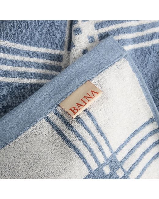 BAINA Blue Frisa Pool Towel