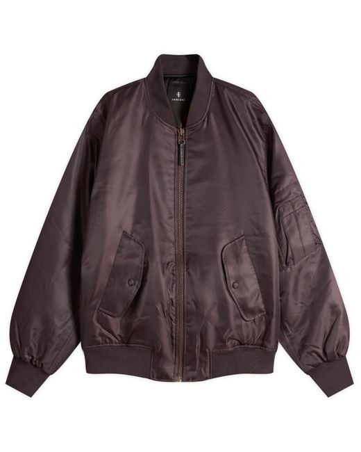 Anine Bing Brown Leon Bomber Jacket