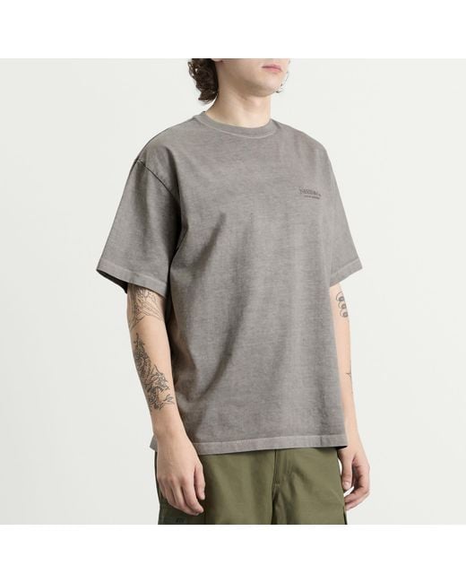 Neighborhood Gray Pigment Dyed Logo T-Shirt for men
