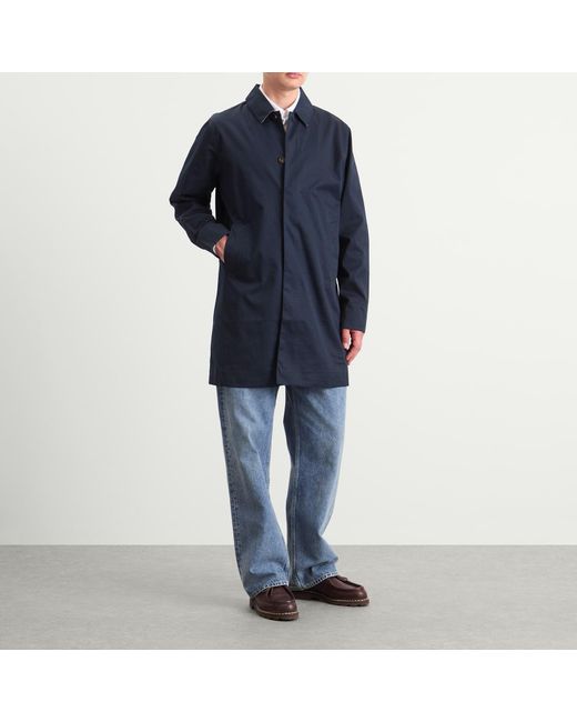 Barbour Blue Lorden Waterproof Mac for men