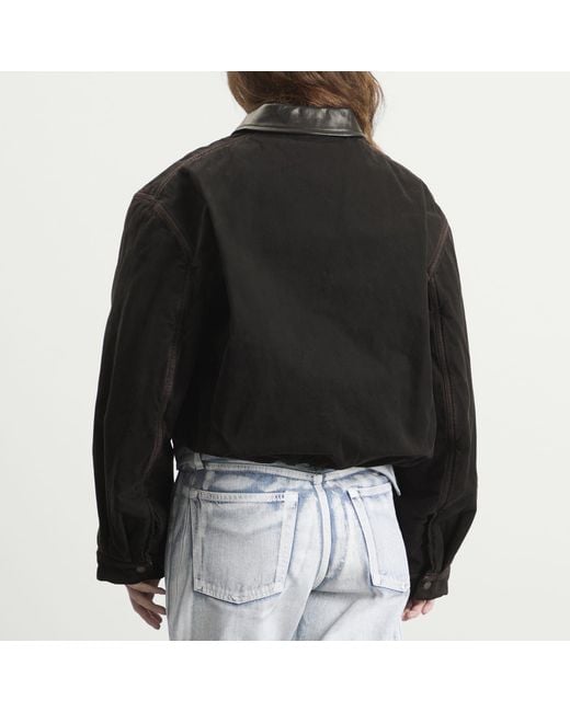 Acne Black Okra Bomber Jacket