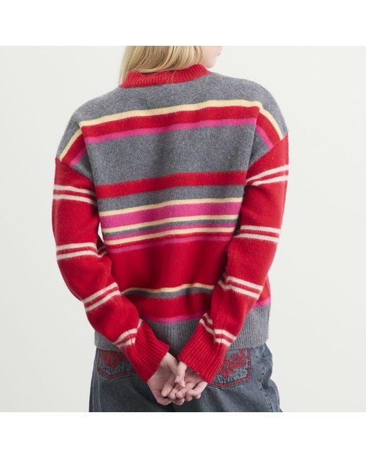 Damson Madder Red Rene V Jumper