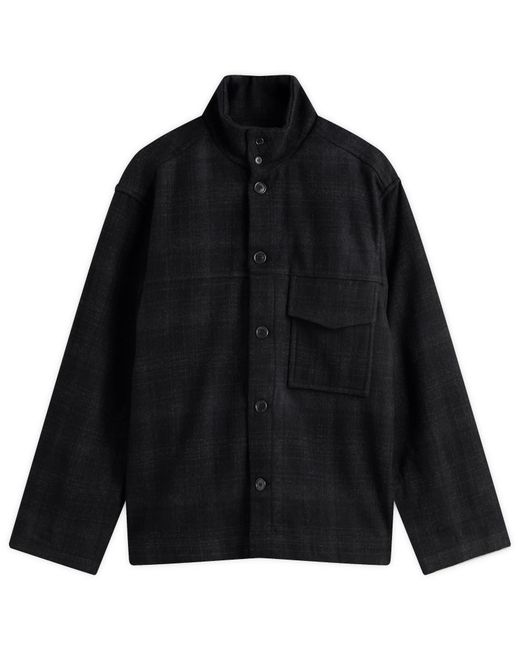 YMC Black Cruiser Check Shirt Jacket for men