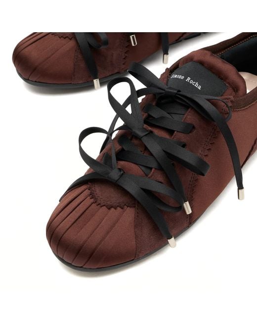 Simone Rocha Brown Ballerina Grip Sneakers