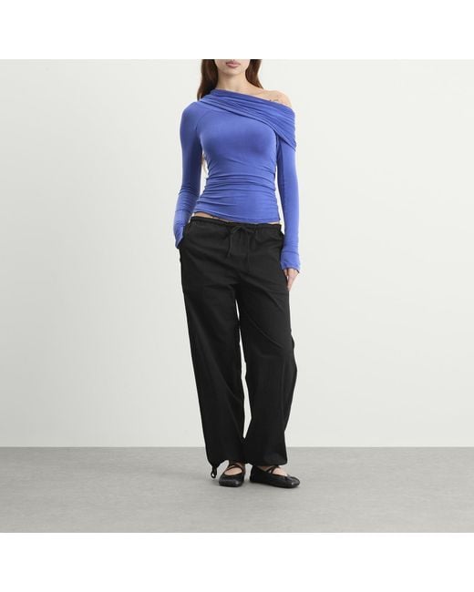 Peachy Den Blue The Kylie Cold Shoulder Top