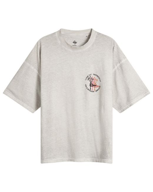 REPRESENT 247 White Torch Crop T-Shirt for men