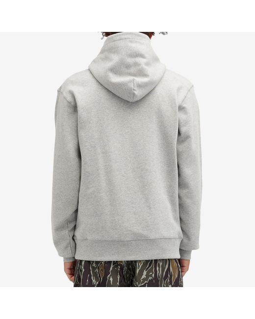 BBCICECREAM Gray Arch Logo Popover Hoodie for men