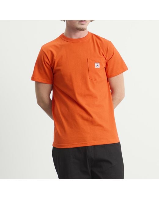 Randy's Garments Orange Inc. Logo Pocket T-Shirt for men