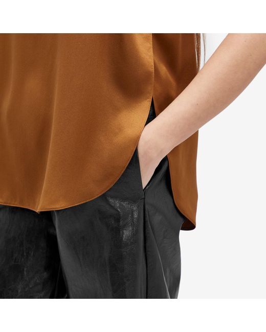 Weekend by Maxmara Gray Plutone Faux Leather Trouser