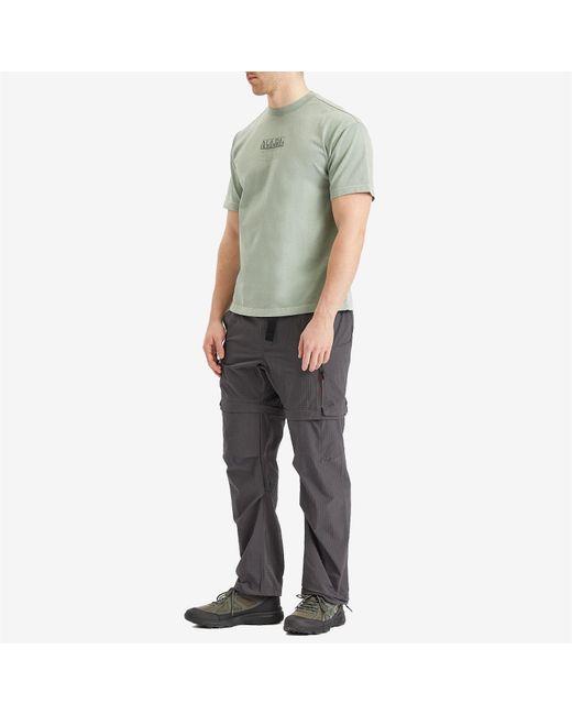 Napapijri Green Split Logo T-Shirt for men