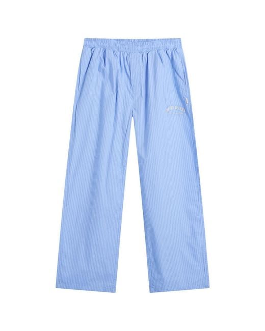 Calvin Klein Blue Heritage Crest Cotton Poplin Pyjama Set for men