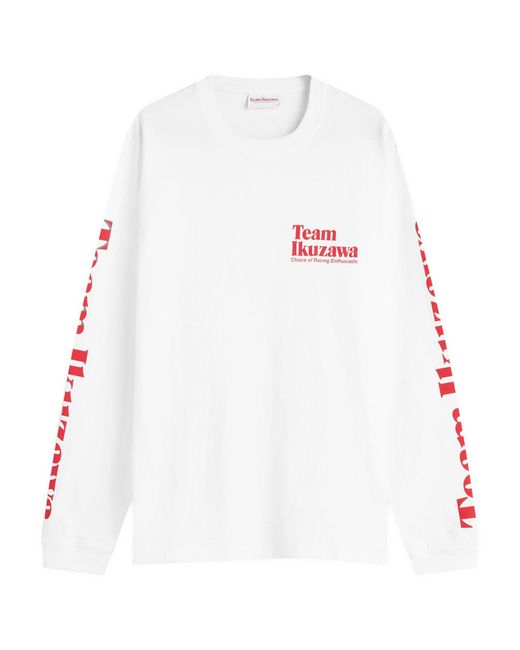 Team Ikuzawa White Logo Longsleeve T-Shirt for men