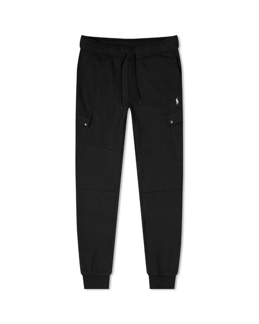 Polo Ralph Lauren Tech Fleece Black Cargo Sweatpants for men
