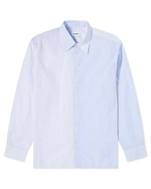 Soulland Blue Perry Shirt for men