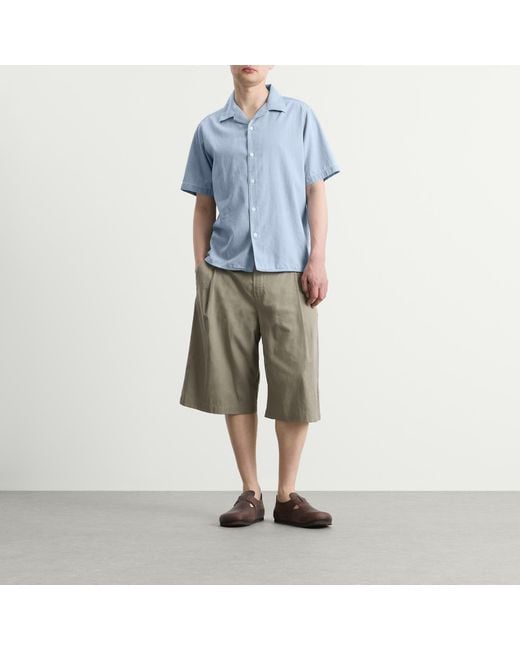 NN07 Blue Julio Chambray Vaation Shirt for men