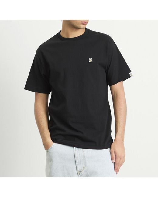 A Bathing Ape Black Abc Camo One Point Tee for men