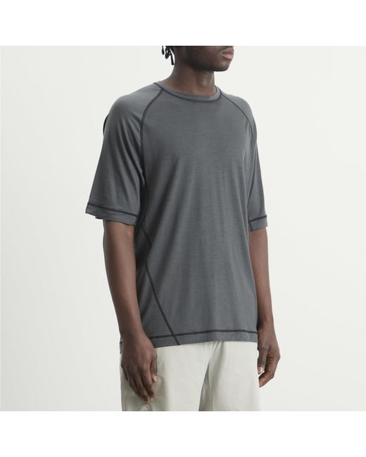 Hiking Patrol Black X Mammut Tree Wool Fl T-Shirt for men