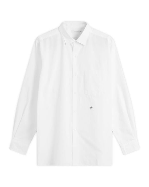 Nanamica White Regular Collar Wind Shirt for men