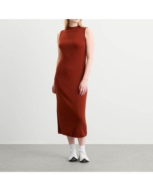 Nike Red Wool Classics Knit Dress