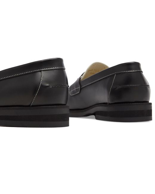 Duke & Dexter Black Wilde Scorpion Penny Loafer for men