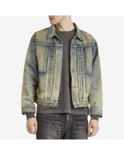 Neighborhood Green Savage Denim Type-1 Jacket for men