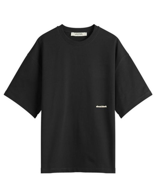 About Blank Black Box Logo T-Shirt for men