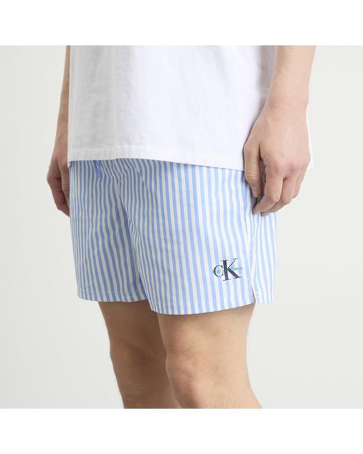 Calvin Klein Blue Drawstring Swim Shorts for men