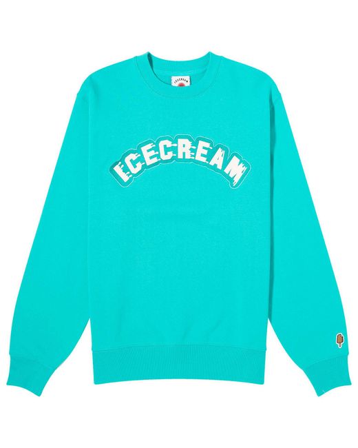 ICECREAM Blue Drippy Sweatshirt for men