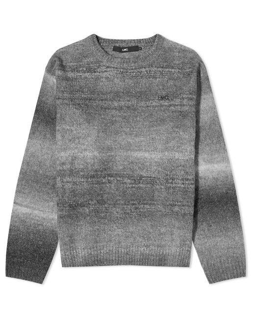 LMC Gray Og Ombre Brushed Knit Sweater for men