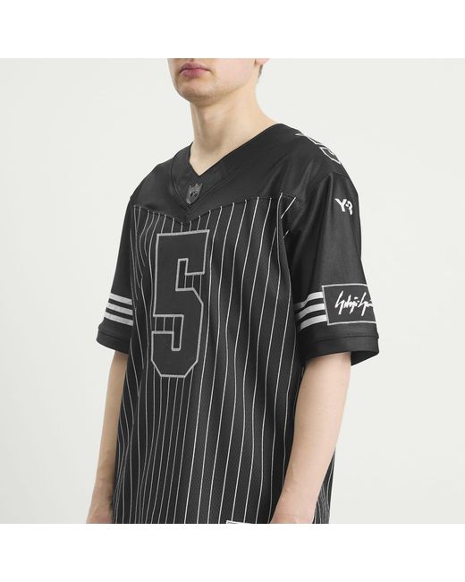 Y-3 Black Elite 5 Wilson American Football Jersey for men