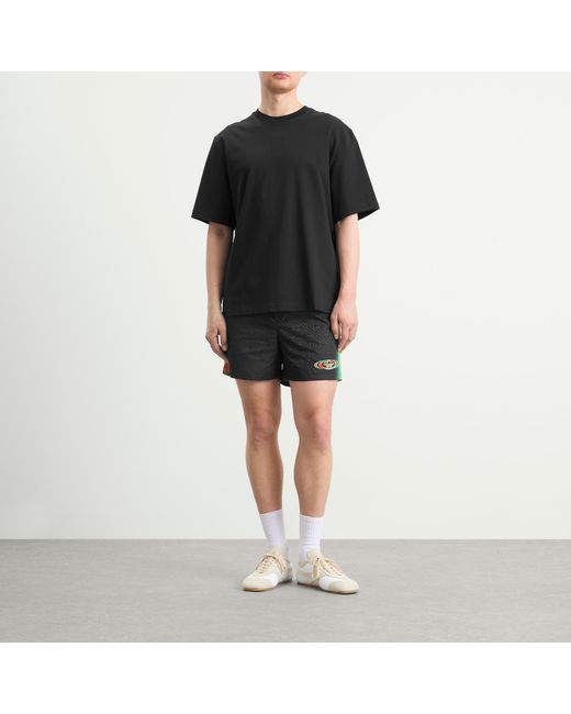 Casablanca Gray Monogram Swim Shorts for men