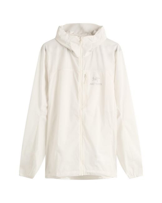 Arc'teryx White Squamish Hooded Jacket for men