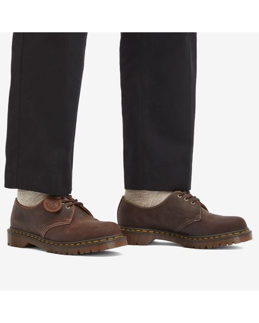 Dr. Martens 1461 Made In England Commander Oxford Shoes 3 Eye Brown Men\'s Size 6 Dr. Martens 1461 Made In England Commander Oxford Shoes  main image 4