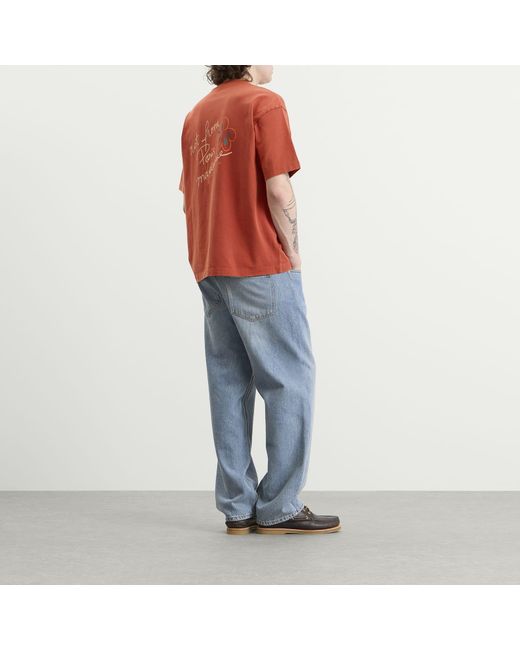 Drole de Monsieur Orange Esquisse Slogan T-Shirt for men