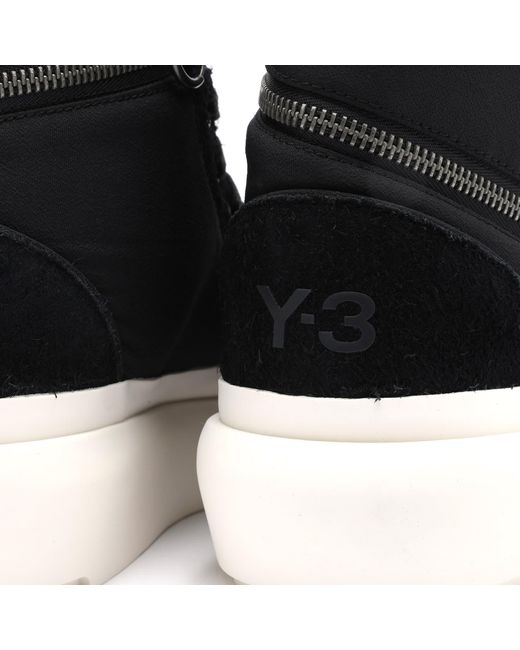 Y-3 Black Ajatu Court High Sneakers for men