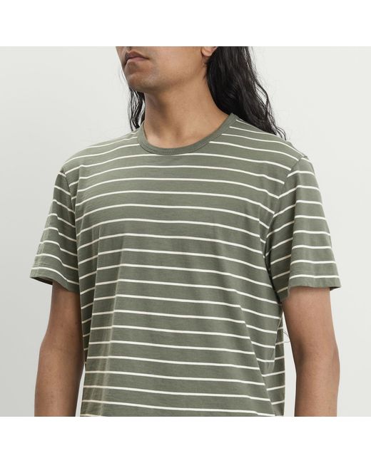 Ronning Green End. X Striped Tee for men