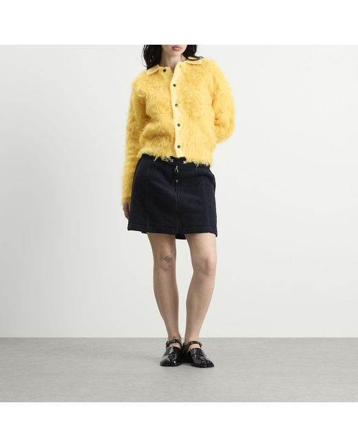Toga Blue Toga Wool Jersey Skirt