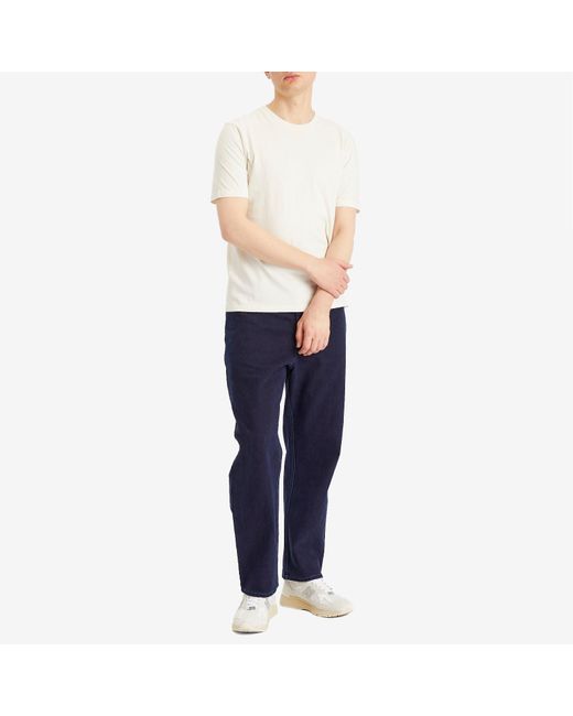 Folk White Contrast Sleeve T-Shirt for men